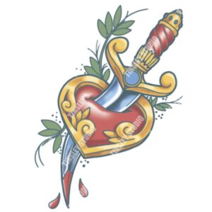 Heart and Dagger Tattoo