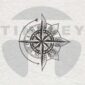 Hipster Compass Tattoo